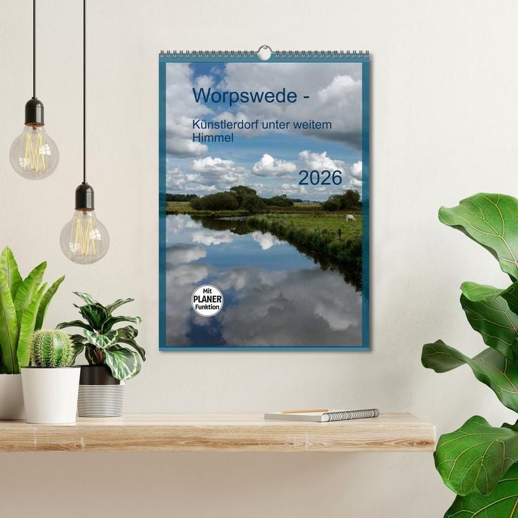 Produktbild: Worpswede - K&uuml;nstlerdorf unter weitem Himmel (Wandkalender 2026 DIN A3 hoch), CALVENDO Monatskalender
