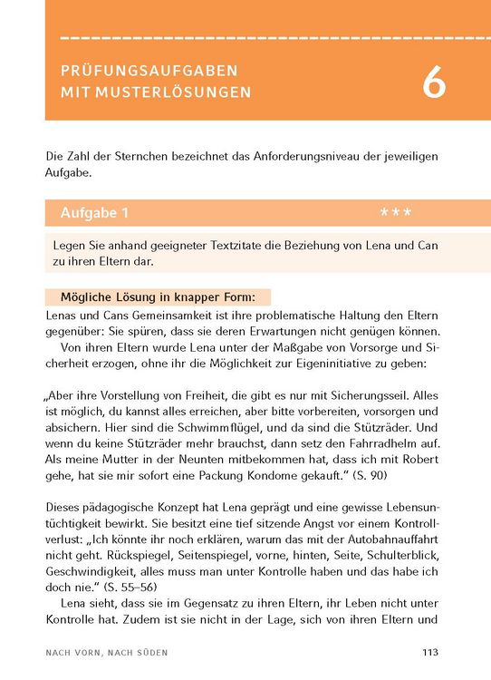 Produktbild: Nach vorn, nach S&uuml;den von Sarah J&auml;ger - Textanalyse und Interpretation
