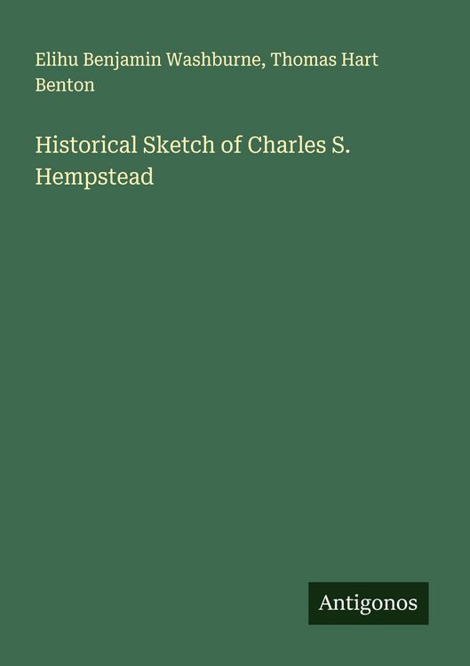 Produktbild: Historical Sketch of Charles S. Hempstead