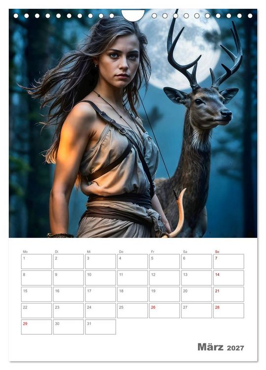 Produktbild: Gesch&ouml;pfe der griechischen Mythologie - Eine KI-Welt der griechischen G&ouml;tter, Kreaturen und Abenteurer (Wandkalender 2027 DIN A4 hoch), CALVENDO Monatskalender