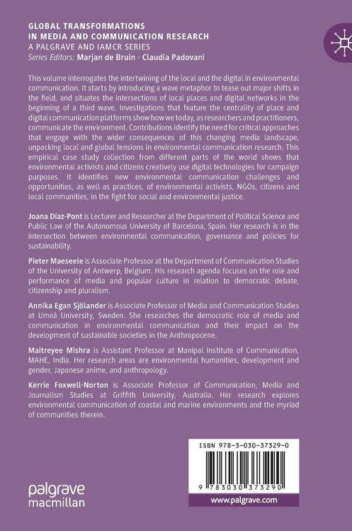Produktbild: The Local and the Digital in Environmental Communication