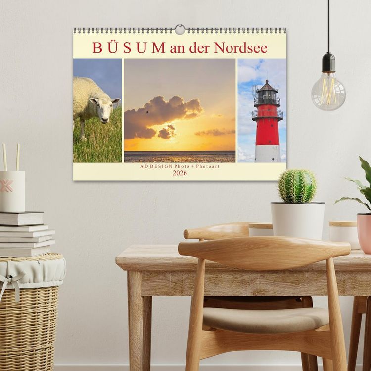 Produktbild: B&uuml;sum an der Nordsee (Wandkalender 2026 DIN A3 quer), CALVENDO Monatskalender