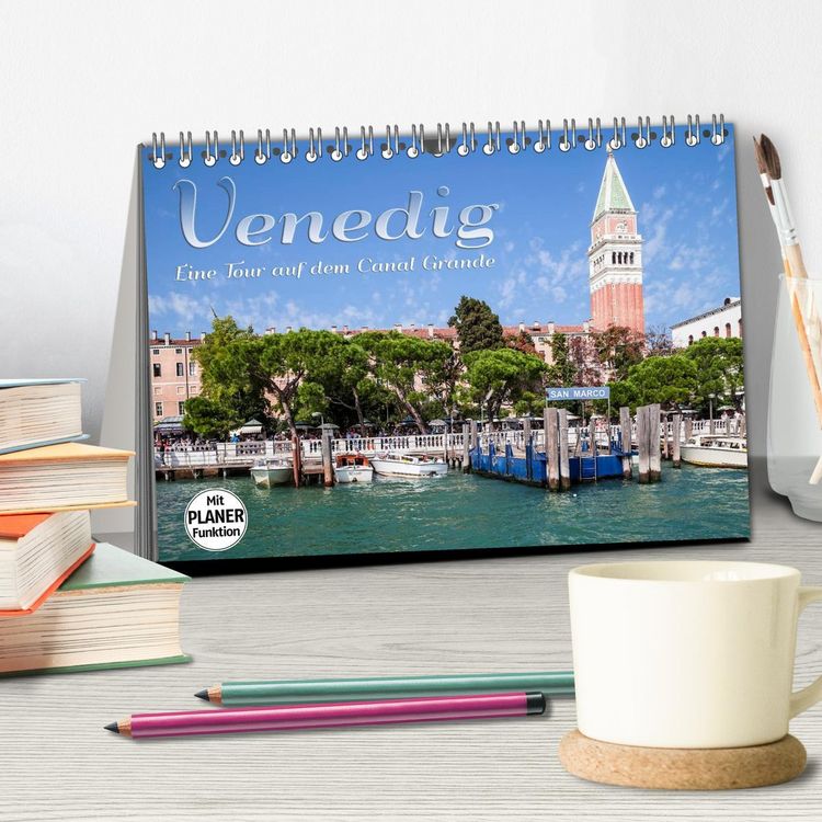 Produktbild: VENEDIG Eine Tour auf dem Canal Grande (Tischkalender 2026 DIN A5 quer), CALVENDO Monatskalender