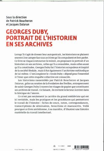 Produktbild: Georges Duby : portrait de l'historien en ses archives