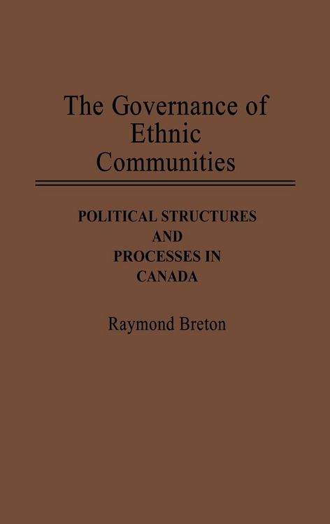 Produktbild: The Governance of Ethnic Communities