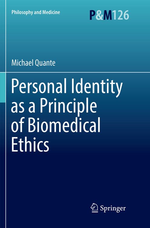Produktbild: Personal Identity as a Principle of Biomedical Ethics