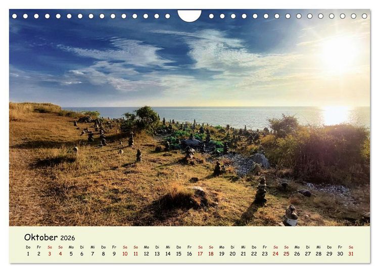 Produktbild: Unterwegs in D&auml;nemark von der Nordsee bis zur Ostsee (Wandkalender 2026 DIN A4 quer), CALVENDO Monatskalender