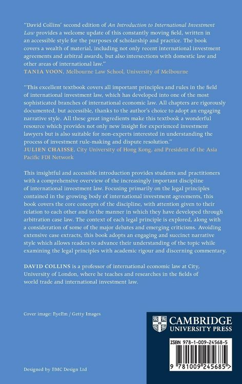 Produktbild: An Introduction to International Investment Law