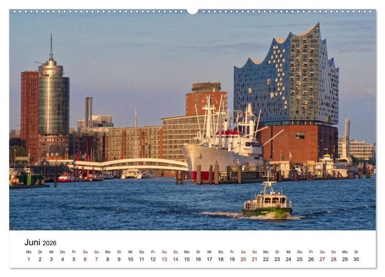 Produktbild: Hamburger Ansichten (Wandkalender 2026 DIN A2 quer), CALVENDO Monatskalender