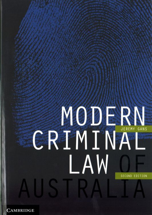 Produktbild: Modern Criminal Law of Australia