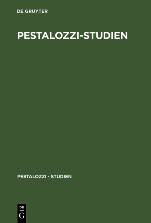 Produktbild: Pestalozzi-Studien
