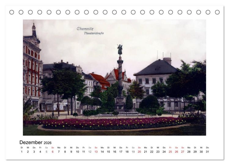 Produktbild: Gr&uuml;&szlig;e aus Chemnitz (Tischkalender 2026 DIN A5 quer), CALVENDO Monatskalender
