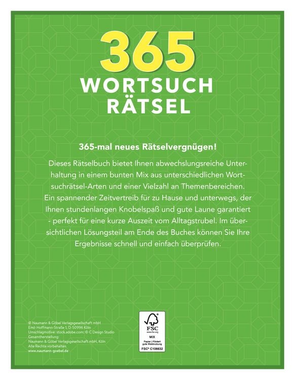 Produktbild: 365 Wortsuchr&auml;tsel