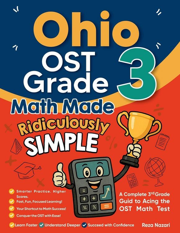 Produktbild: Ohio OST Grade 3 Math Made Ridiculously Simple