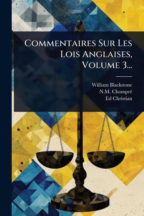 Produktbild: Commentaires Sur Les Lois Anglaises, Volume 3...