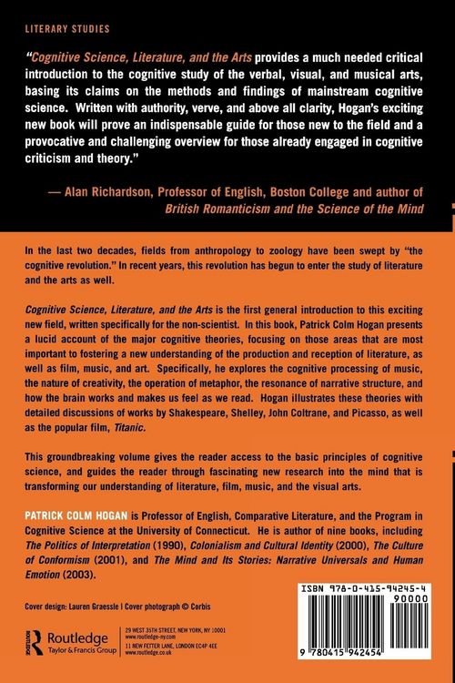 Produktbild: Cognitive Science, Literature, and the Arts