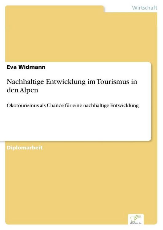 Produktbild: Nachhaltige Entwicklung im Tourismus in den Alpen