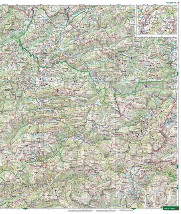 Produktbild: Freytag & berndt Wanderkarte WK 364 Bregenzerwald 1:50.000
