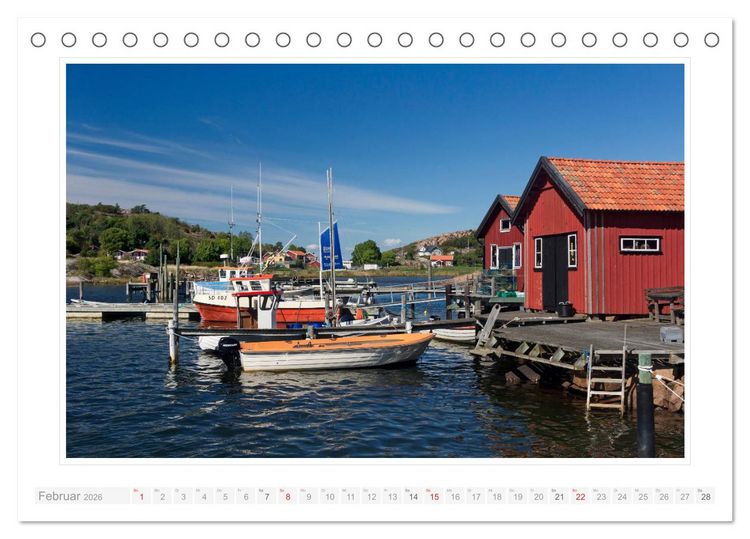 Produktbild: Bohusl&auml;n Fj&auml;llbacka - Hamburgsund - Grebbestad 2026 (Tischkalender 2026 DIN A5 quer), CALVENDO Monatskalender