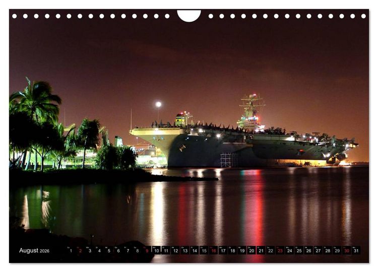 Produktbild: Kriegsschiffe der USA (Wandkalender 2026 DIN A4 quer), CALVENDO Monatskalender