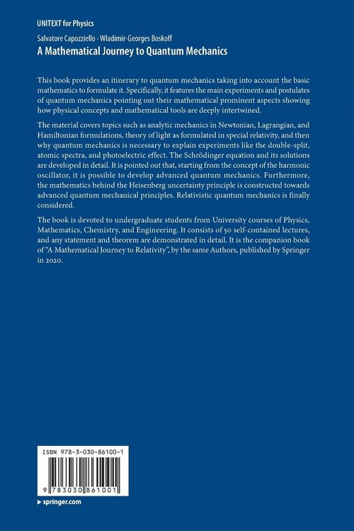 Produktbild: A Mathematical Journey to Quantum Mechanics