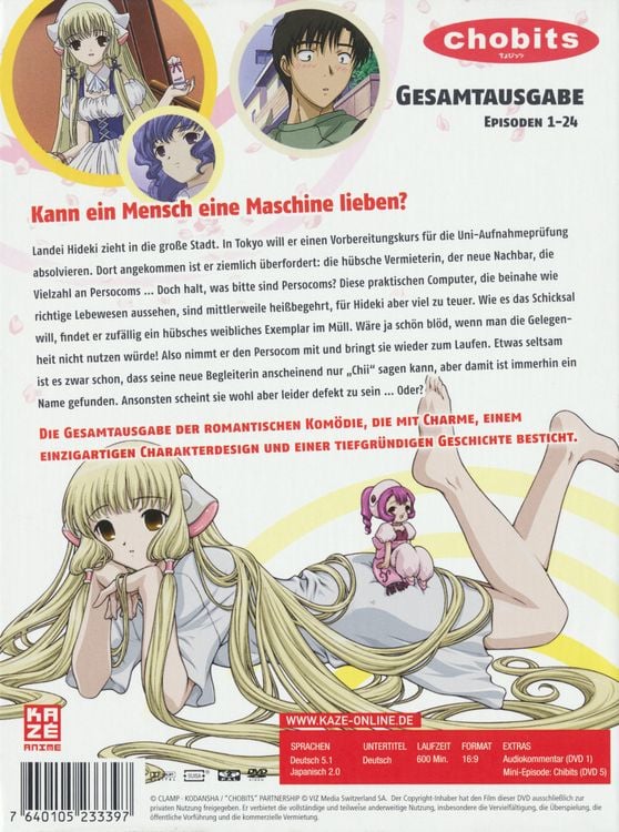 Produktbild: Chobits - Gesamtausgabe [5 DVDs]