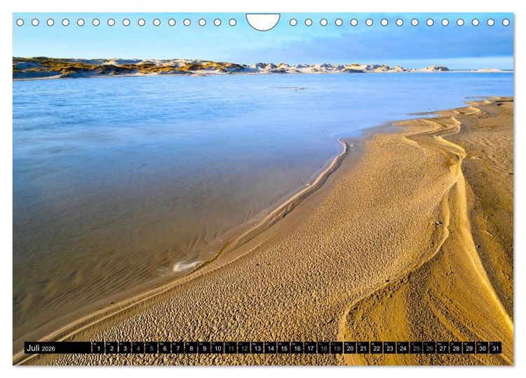 Produktbild: Einzigartige Strandansichten auf Amrum (Wandkalender 2026 DIN A4 quer), CALVENDO Monatskalender