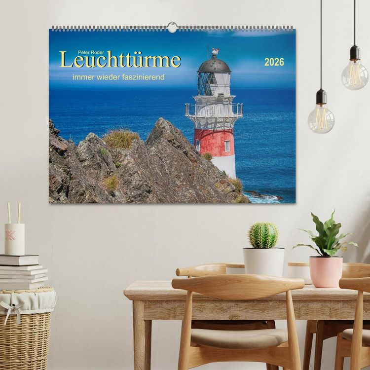 Produktbild: Leucht&uuml;rme - immer wieder faszinierend (Wandkalender 2026 DIN A2 quer), CALVENDO Monatskalender