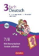 Produktbild: 3fach Deutsch - Differenzierungsmaterial auf drei Niveaustufen - 7./8. Jahrgangsstufe