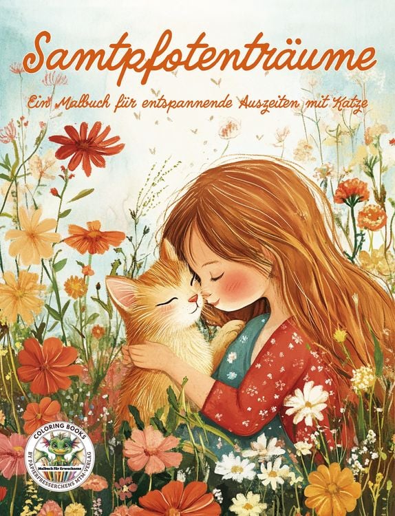 Produktbild: Samtpfotenträume - Ein Malbuch für entspannende Auszeiten mit Katze