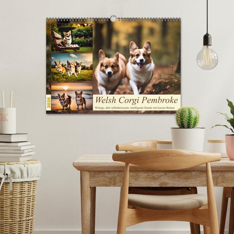 Produktbild: Welsh Corgi Pembroke (Wandkalender 2026 DIN A3 quer), CALVENDO Monatskalender