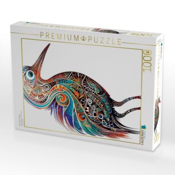 Produktbild: CALVENDO Puzzle Kiwi im Tattoo Design | 1000 Teile Lege-Gr&ouml;&szlig;e 64x48cm Foto-Puzzle f&uuml;r gl&uuml;ckliche Stunden