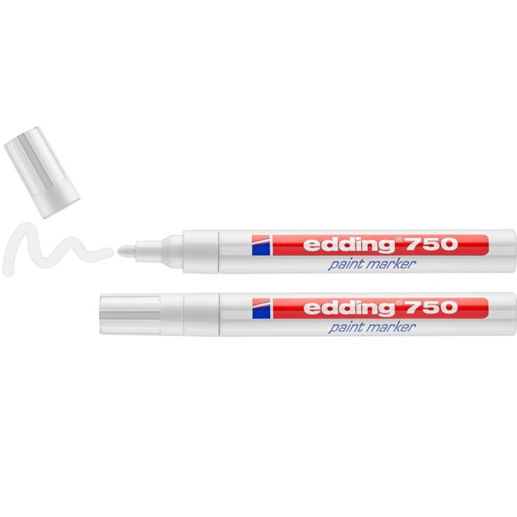 Produktbild: Edding Lackmarker 750 wei&szlig; 2er Set