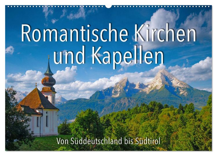 Produktbild: Romantische Kirchen und Kapellen (Wandkalender 2026 DIN A2 quer), CALVENDO Monatskalender