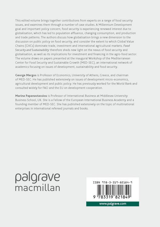 Produktbild: Food Security and Sustainability