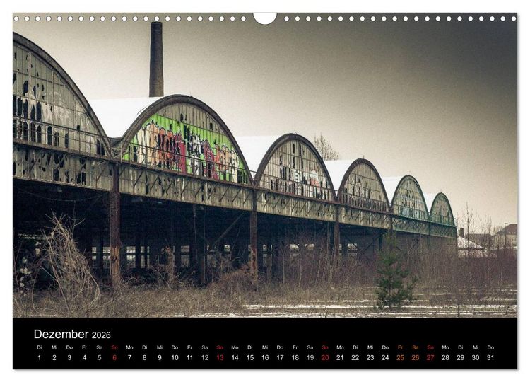 Produktbild: Verlassene Orte. Alter Postbahnhof Leipzig (Wandkalender 2026 DIN A3 quer), CALVENDO Monatskalender