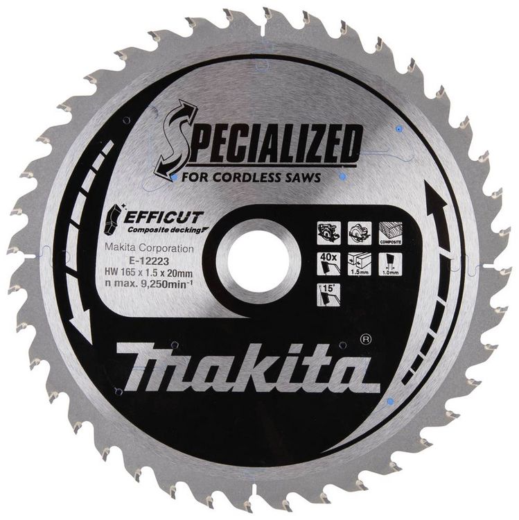 Produktbild: Makita Specialized EFFICUT - Kreiss&auml;geblatt - f&uuml;r Holz, Metall, faserverst&auml;rkte Kunststoffe