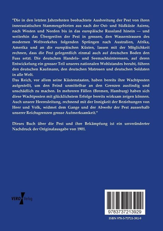 Produktbild: Die Pest und ihre Bek&auml;mpfung
