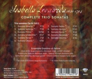 Produktbild: Leonarda:Complete Trio Sonatas