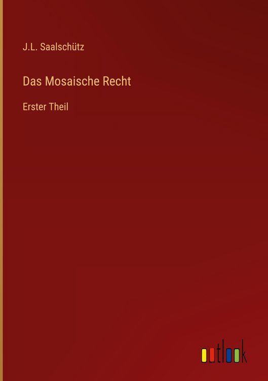 Produktbild: Das Mosaische Recht