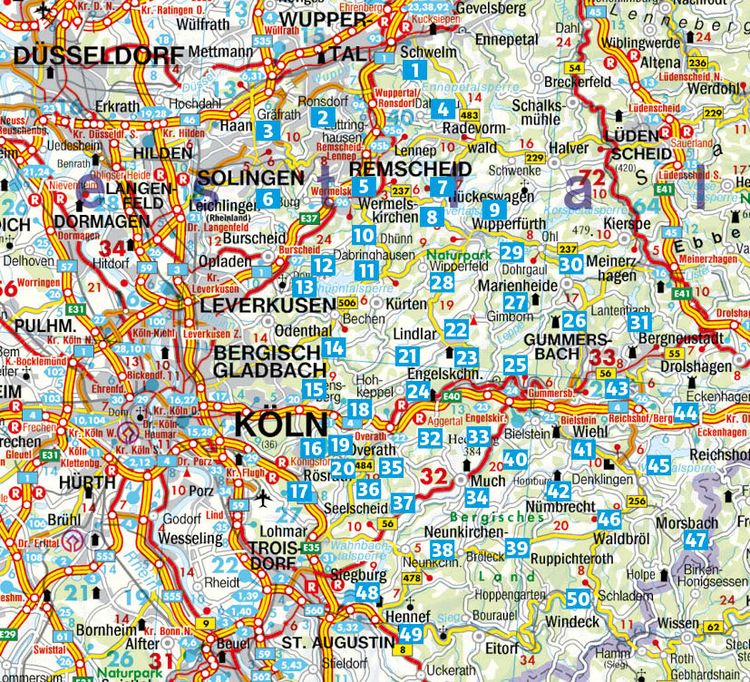 Produktbild: ROTHER Wanderf&uuml;hrer Bergisches Land