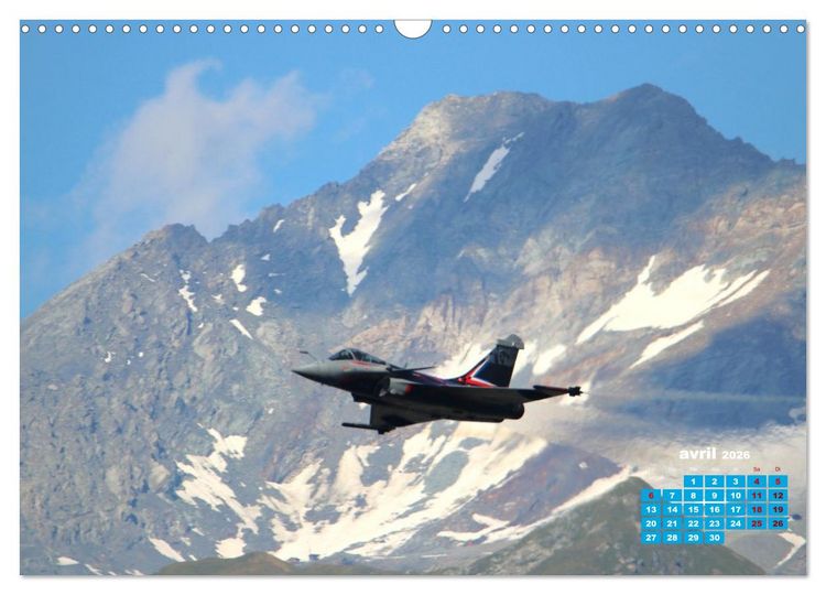 Produktbild: Les ailes fran&ccedil;aises au-dessus des cimes (Calendrier mural 2026 DIN A3 vertical), CALVENDO calendrier mensuel