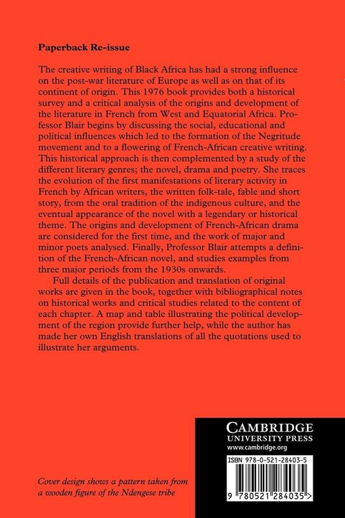 Produktbild: African Literature in French