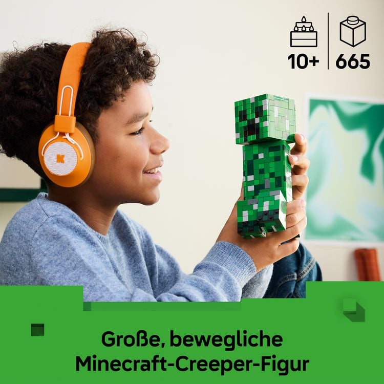 Produktbild: LEGO Minecraft 21276 Der Creeper, Gamer Spielzeug f&uuml;r Kinder ab 10