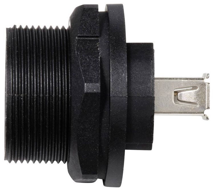 Produktbild: USB 2.0-Buchse auf Buchse IP67 (Gewinde) TC-E13T-FU2-PRF TC-13543548 TRU COMPONENTS Inhalt: 1 St.