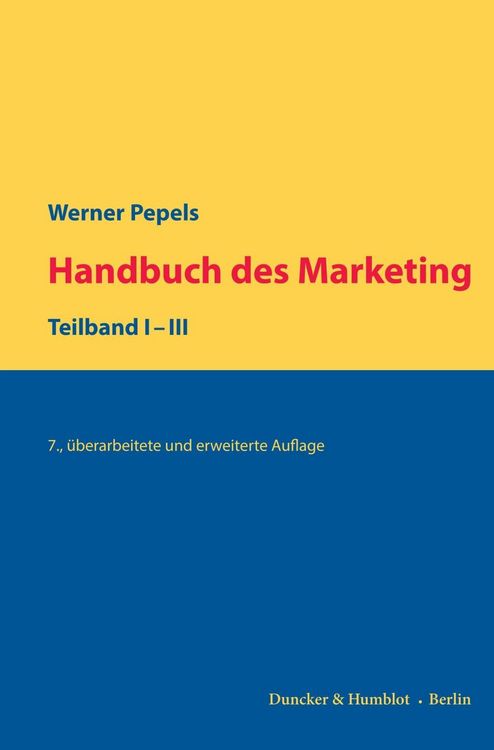 Produktbild: Handbuch des Marketing.