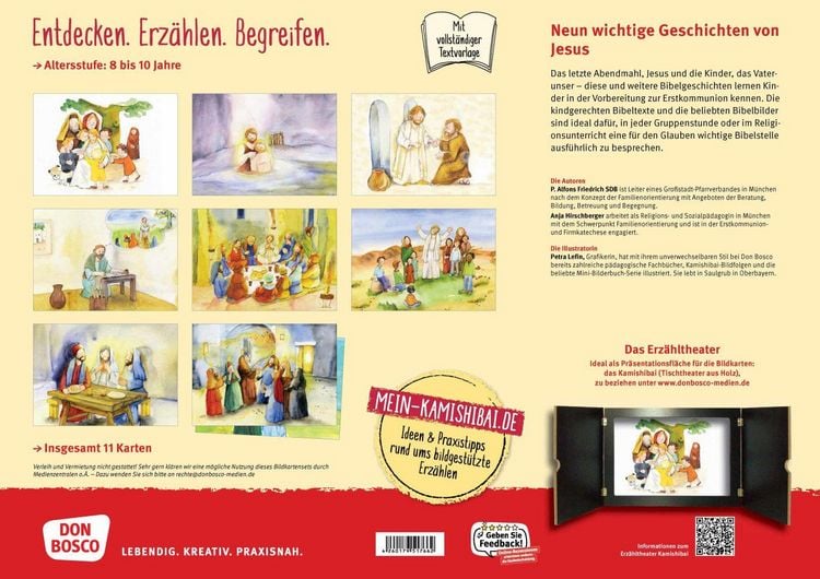 Produktbild: Jesus-Geschichten f&uuml;r die Erstkommunion-Vorbereitung. Kamishibai Bildkartenset