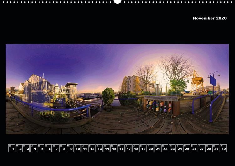 Produktbild: Vancouver / Kanada in faszinierender 360&deg; Panorama-Photographie (Premium, hochwertiger DIN A2 Wandkalender 2020, Kunstdruck in Hochglanz)