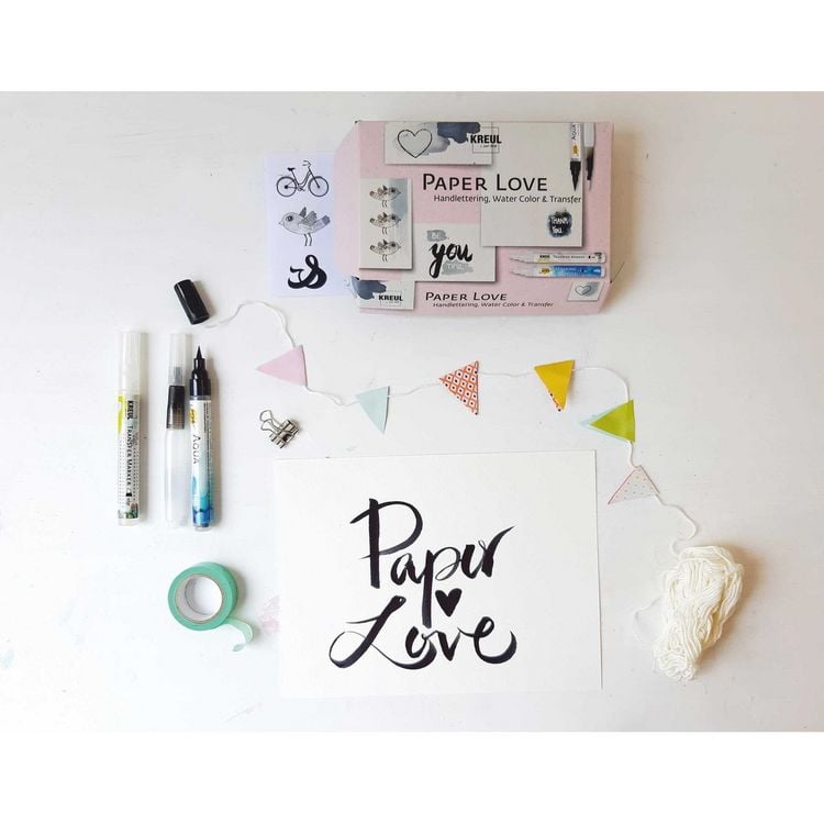 Produktbild: KREUL Handlettering Set Paper Love 7 Teile