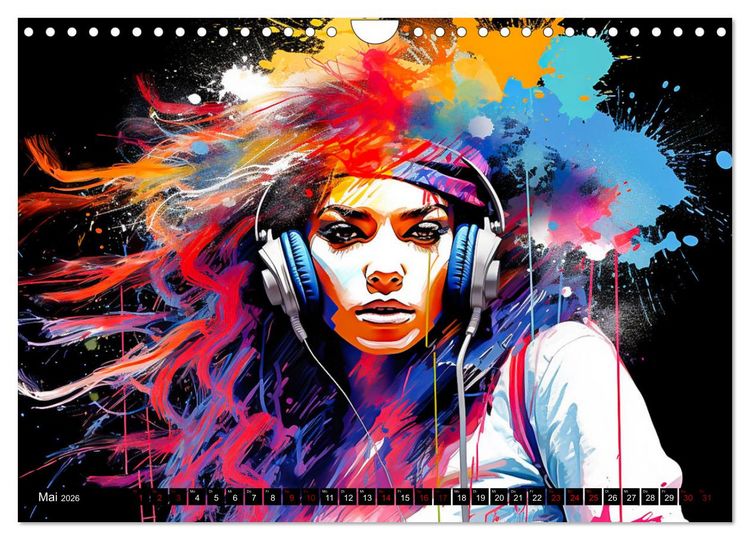 Produktbild: Color Dance Art (Wandkalender 2026 DIN A4 quer), CALVENDO Monatskalender